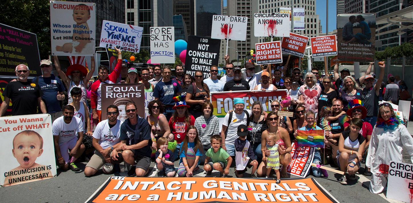 Manifestation intactiviste pour l'intégrité génitale